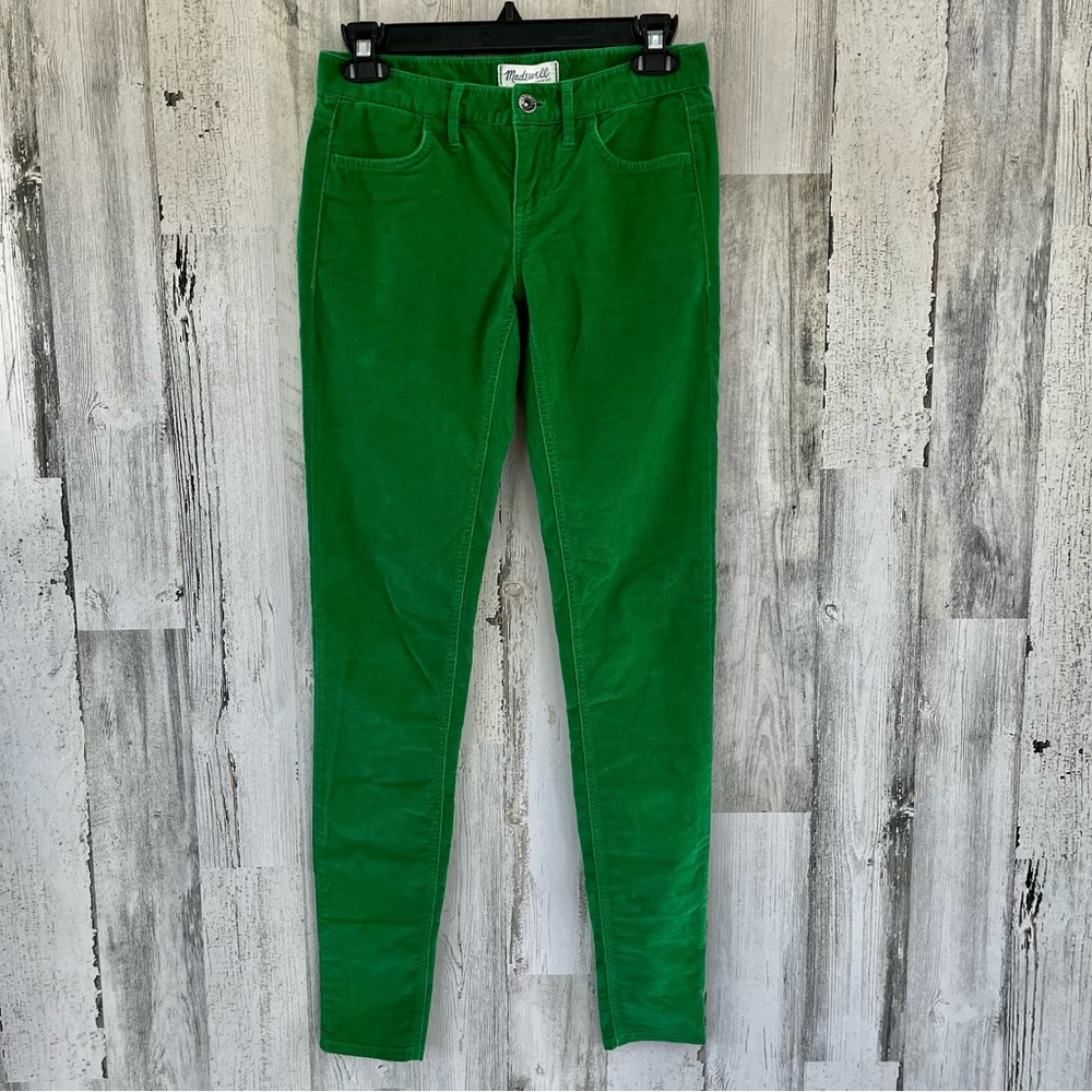 MADEWELL Green Corduroy Straight Pants 24